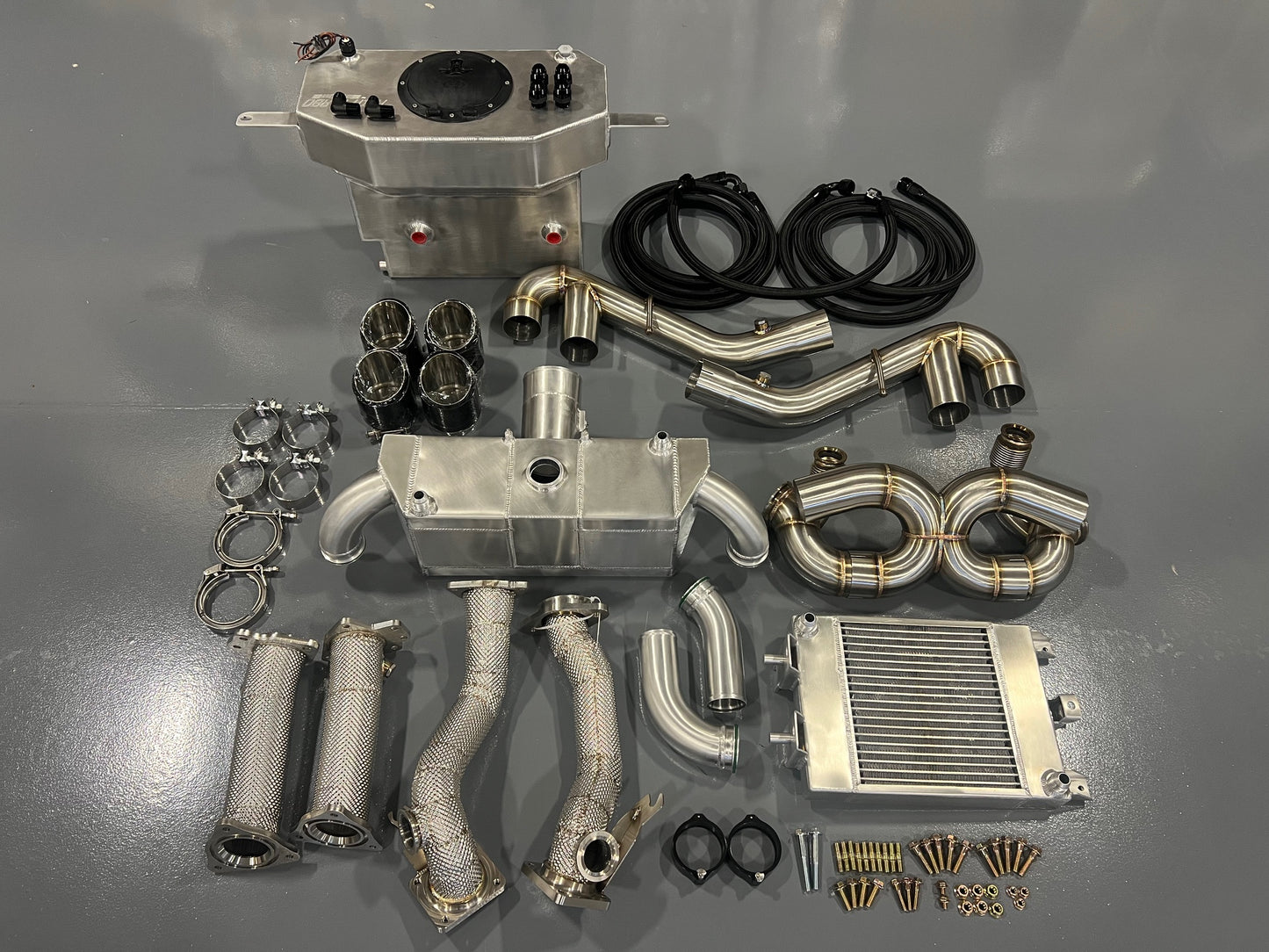 Huron Speed C8 Corvette Twin Turbo Kit - A2W Premium Bundle