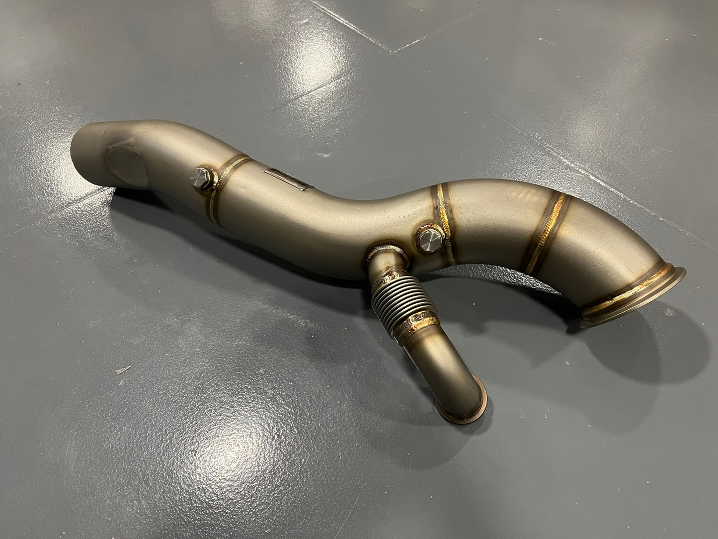 Huron Speed Truck T4 Downpipe for 4" exit, BW or 1.25 Housings