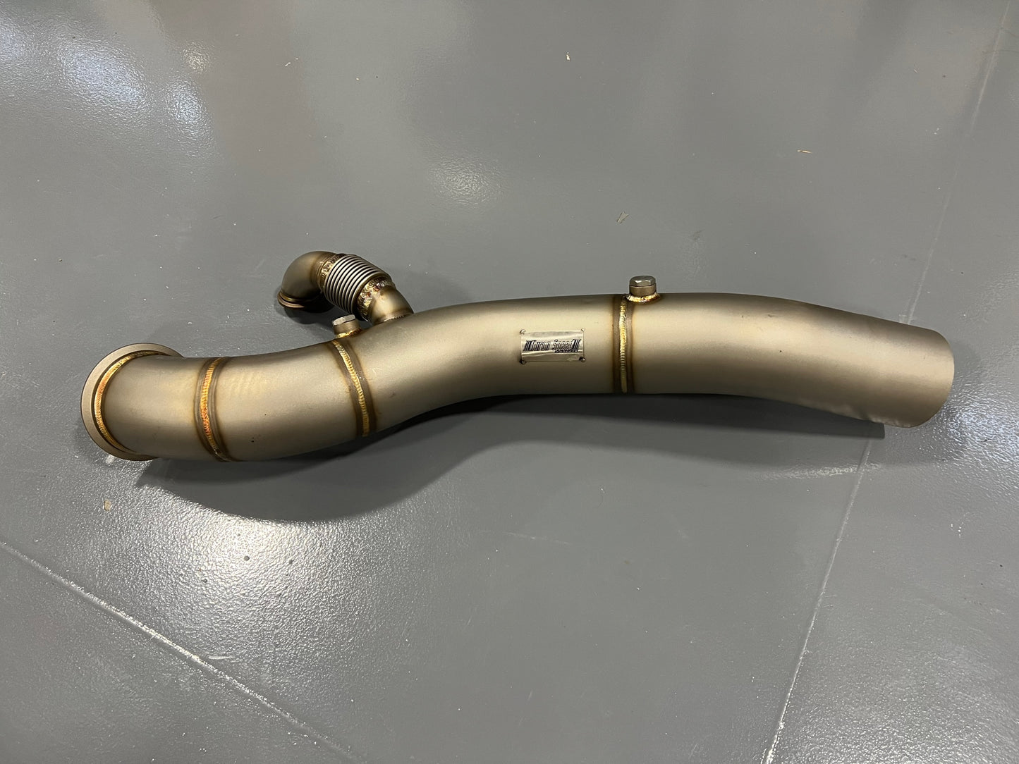 Huron Speed Truck T4 Downpipe for 4" exit, BW or 1.25 Housings