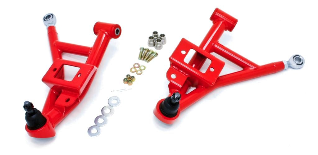 BMR A-arms, Lower, DOM, Adjustable, Polyurethane/Rod End Combo