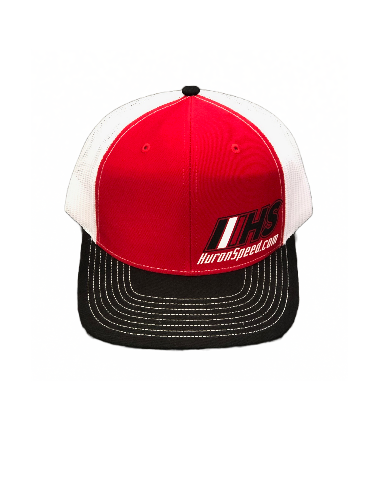 Huron Speed Snapback Hat - Red/White/Black