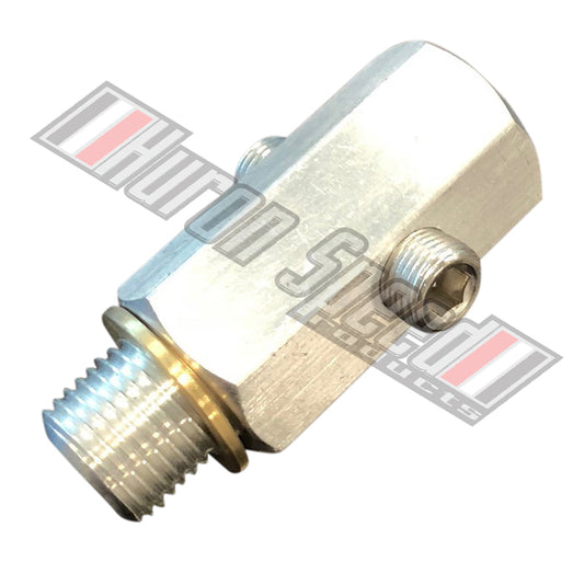 Huron Speed Billet Oil Pressure Sending Unit Tee Flange