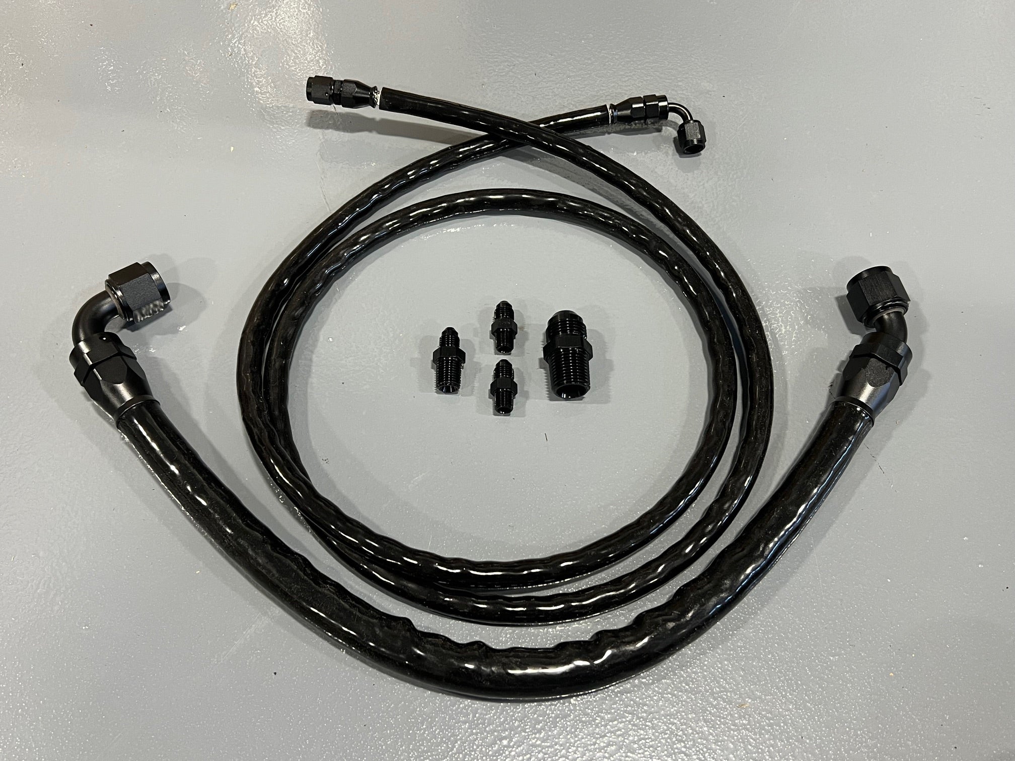 Universal Turbo Oil Feed & Drain Line Kit - 10AN Fitting For T3 T4 T6 GT45 T04E T66