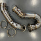 4” Rear-exiting downpipe for T6 kit