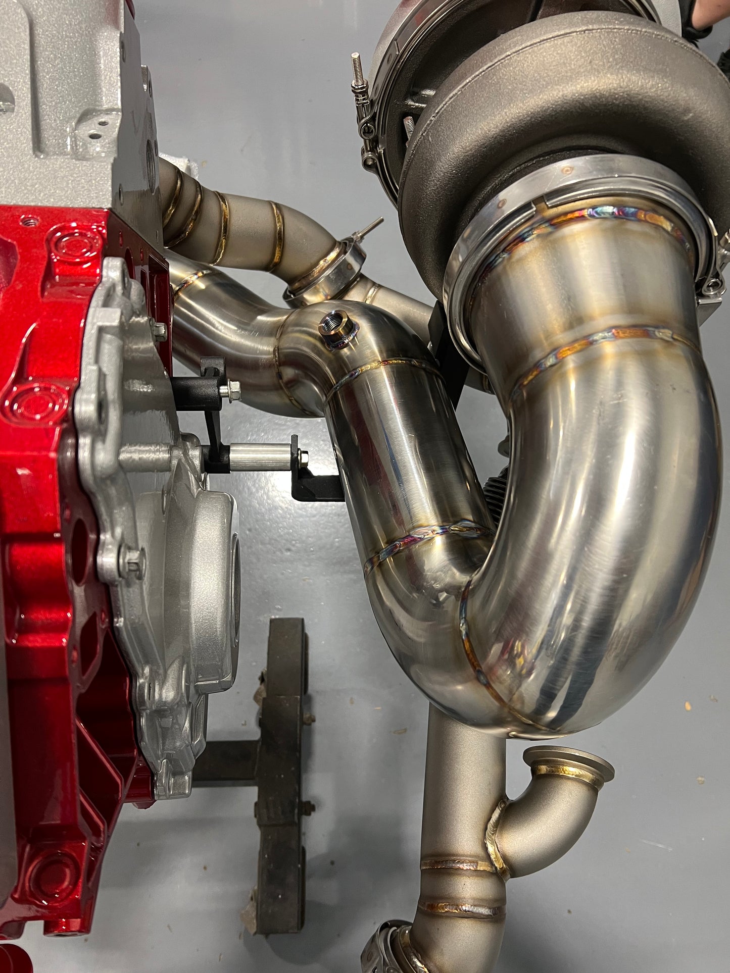 4” Rear-exiting downpipe for T6 kit