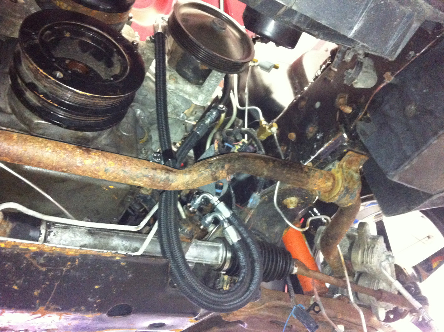 9802 LS1 Fbody Power Steering Line Kit Huron Speed Products